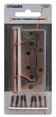Петля универсальная без врезки IN4500W-BL SC (500-2BB/BL 100x2,5) матовый хром БЛИСТЕР