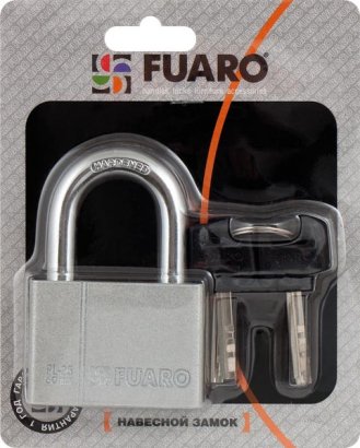 Замок навесной PL-PROTEC-2570 4 fin key (PL-2570) фин. /блистер