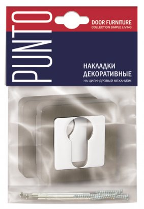 Накладка под цилиндр ET.K.QR52 (ET QR) SN/CP-3 матовый никель/хром