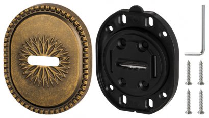 Накладка на сувальдный замок ESC.S-auto.CL/OV (PS-DEC CL / ATC Protector 1) OB-13 античная бронза