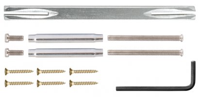 Ручка раздельная R.TL54.LOGICA (LOGICA TL) 140mm SN/CP-3 матовый никель/хром