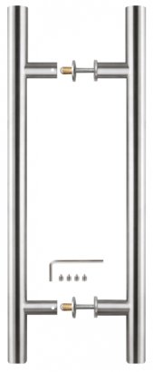 Ручка-скоба PULL.PH25/300.22 INOX 304 (PH-22-25/300-INOX)