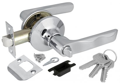 Ручка защелка DK624 CP-ET (6024 CP-E) (кл./фик.) хром