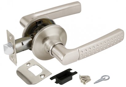 Ручка защелка DK626 SN-PS (6026 SN-P) (без фик.) мат. никель