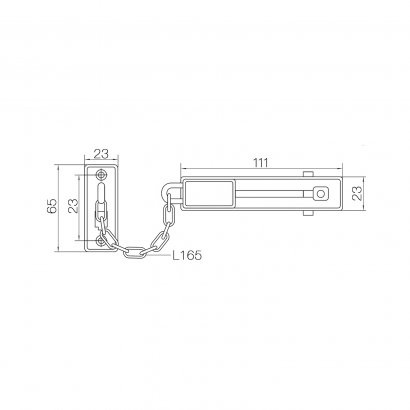 Цепочка дверная ABUS SK66, никелированный