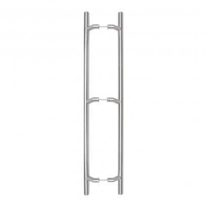 Ручка-скоба DOORLOCK PHS09/32/3ст/1400 мм/1600  мм, SSS матовая нержавеющая сталь