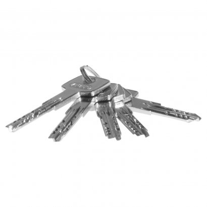 Цилиндровый механизм ABUS KD15 NP, никелированный, Z30ХK30мм, 5 ключей