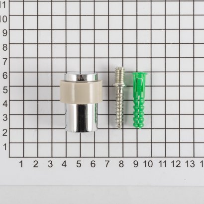 Дверной упор DOORLOCK DS004 CR, полированный хром, ø23/ø29мм
