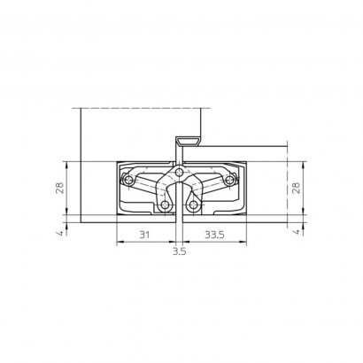 Дверная петля SIMONSWERK Tectus TE 340 3D скрытая, полированная латунь
