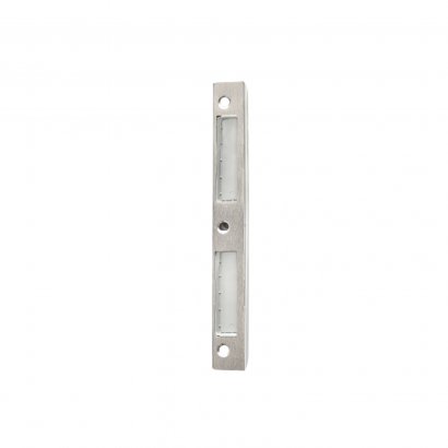 Запорная планка DOORLOCK SBK MCR, симметричная, для дверей с фальцем, для замков DIN стандарта, пластиковый карман, матовый хром