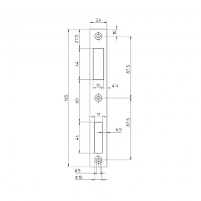 Запорная планка NEMEF P9500/12 ZN