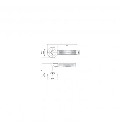 Ручка дверная DOORLOCK Oxford M046, темная бронза