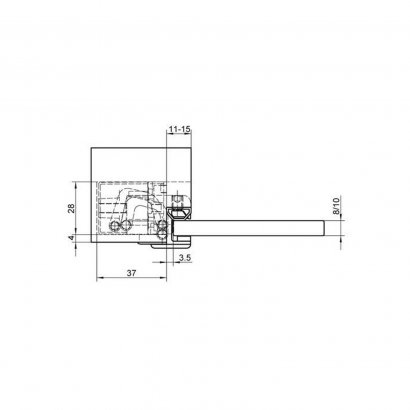 Дверная петля SIMONSWERK Tectus TEG 310 2D 040 скрытая, матовая нержавеющая сталь