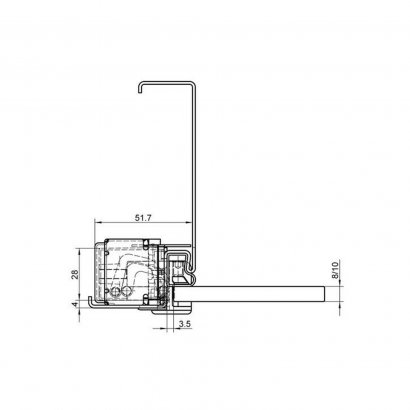 Дверная петля SIMONSWERK Tectus TEG 310 2D 040 скрытая, матовая нержавеющая сталь