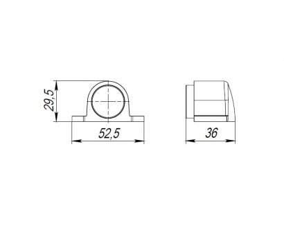 Упор дверной напольный DFIX/F52 (DS PF-52 ) GR-23 графит