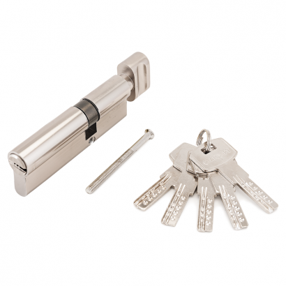 Стандарт F-02 85(30Bх10х45) CP 5кл хром перф. ключ/верт. Цилиндровый механизм
