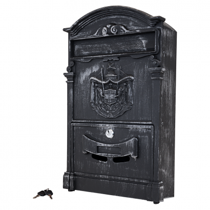 Ящик почтовый АЛЛЮР №4010В старое серебро