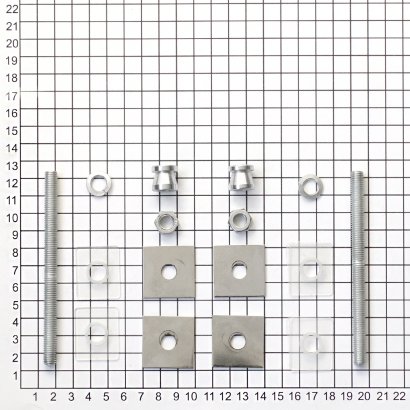 Ручка-скоба DOORLOCK PHS23/40х20/2ст, 400 мм/600 мм, SSS матовая нержавеющая сталь