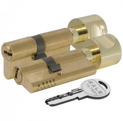 Цилиндровый механизм с вертушкой 164 OBS SCE/68 (26+10+32) mm латунь 5 кл. new