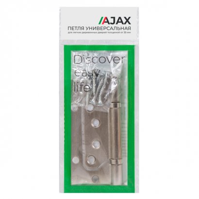 Петля универсальная без врезки IN4000W BL (100/P-2B 100x2,3) черный