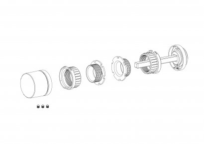 Ручка поворотная BK6.R.ART30 BL-26 черный