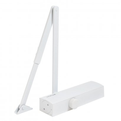 БУЛАТ Доводчик дверной PROFI (ПРОФИ) ДД 802/5 B-W (25-120 кг) белый, морозостойкий (10)