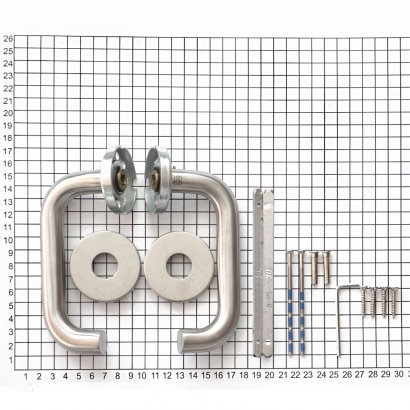 Ручка дверная DOORLOCK 038/F-55 U-form, матовая нержавеющая сталь
