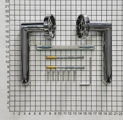 Ручка дверная DOORLOCK Libra M008, полированный хром