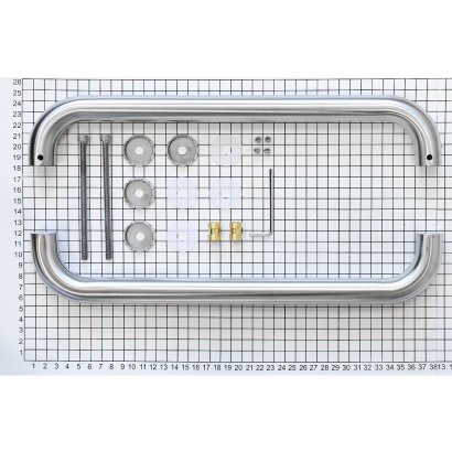 Ручка-скоба DOORLOCK PHS02/25/350  мм, SSS матовая нержавеющая сталь