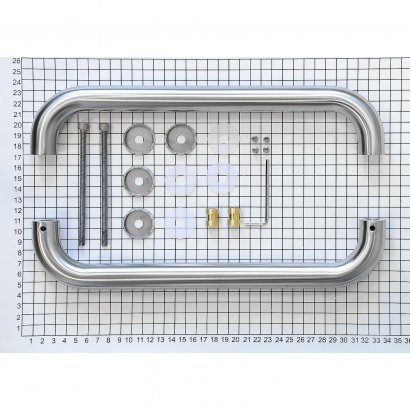 Ручка-скоба DOORLOCK PHS02/25/300  мм, SSS матовая нержавеющая сталь