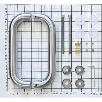 Ручка-скоба DOORLOCK PHS02/25/200  мм, SSS матовая нержавеющая сталь