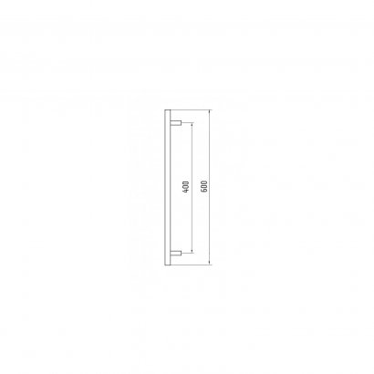 Ручка-скоба DOORLOCK PHS14/38/2ст, 400 мм/600  мм, SSS матовая нержавеющая сталь