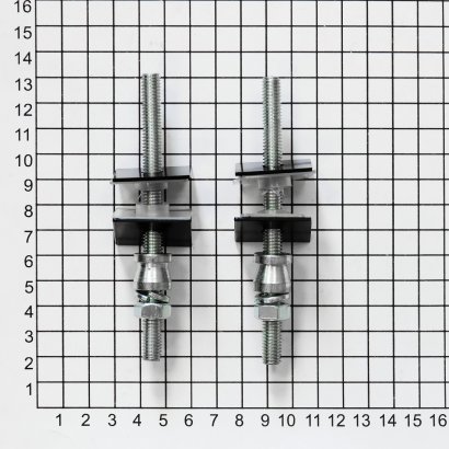 Ручка-скоба DOORLOCK PHS23/40х20/2ст, 800 мм/1000 мм, SSS/RAL9005M, окраска в черный цвет