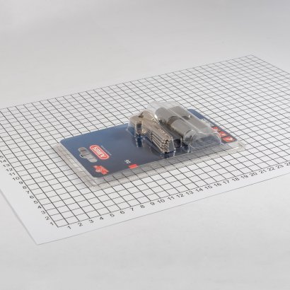 Цилиндровый механизм ABUS D6 N, никелированный, 30Х30мм, 5 ключей