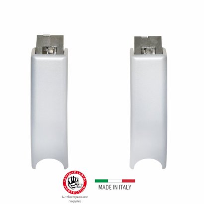 Верхняя и нижняя защелки DOORLOCK PD900FR/L, серебристый.