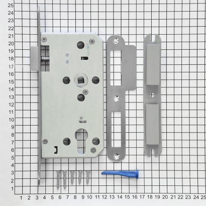 Замок дверной DOORLOCK 401, цилиндровый, нержавеющая сталь