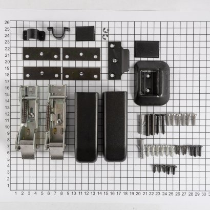 Комплект защелок NEMEF 3660/1, черный,  для механизма 3651/1