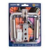 АЛЛЮР АРТ "ПОЛО" SN/CP+L45-8 SN (1582/S45) мат.никель/хром Комплект ручка и защелка