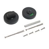 Сантехническая завертка к ручкам СТАНДАРТ 02WC SS BLACK ЧЕРНАЯ INOX нержавеющая сталь