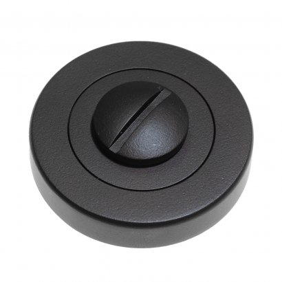 Поворотная кнопка DOORLOCK M08/Y Black matt (черная матовая) A=35-42мм, шток 5/8мм