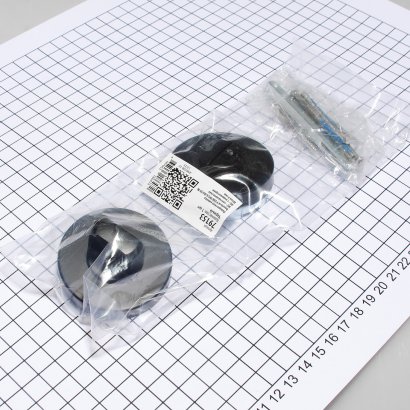 Поворотная кнопка DOORLOCK V E08/WC/6/RG/SS BL черная, с индикатором
