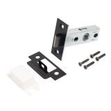 АЛЛЮР АРТ  "ЛАНА" BL/W+L45-8 BL (861511/S45) матовый черный/белый Комплект ручка и защелка