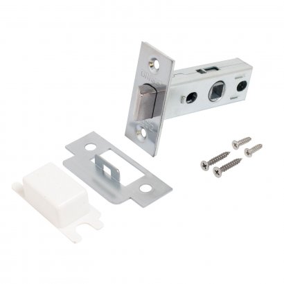 АЛЛЮР АРТ  "РИНГО" SC+L45-8 SC (8390/S45) матовый хром Комплект ручка и защелка