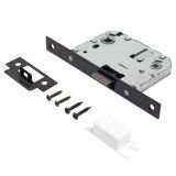 АЛЛЮР АРТ "ТИНА" BL+L7050S BL+BK-S2 BL (88150/S7050) матовый черный Комплект ручка и защ с фикс
