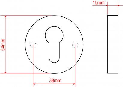 Ручка дверная DOORLOCK V 040/F/8/C/SS PZ, L-form, BL черный