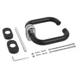 СТАНДАРТ 0903 SS(60-90) BLACK ЧЕРНАЯ INOX нержавеющая сталь Комплект ручек