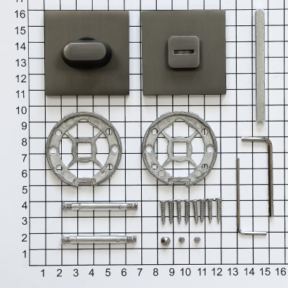 Поворотная кнопка DOORLOCK TK06/S/WC Slim GR, графит