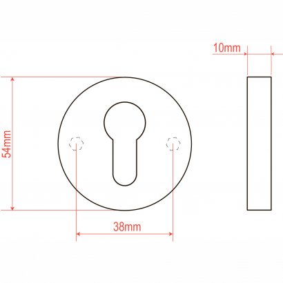 Ручка дверная DOORLOCK V 040/F/8/C/SS PZ, L-form, BL черный