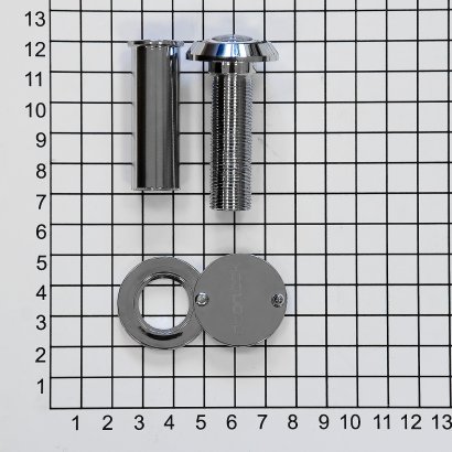 Глазок DOORLOCK VA16/50-85mm/180° CP, полированный хром
