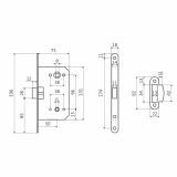 АЛЛЮР АРТ 5300-P-WC SN мат.никель B2B пакет Защёлка